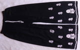 GULAAB BLACK RAYON KURTA PANT SET